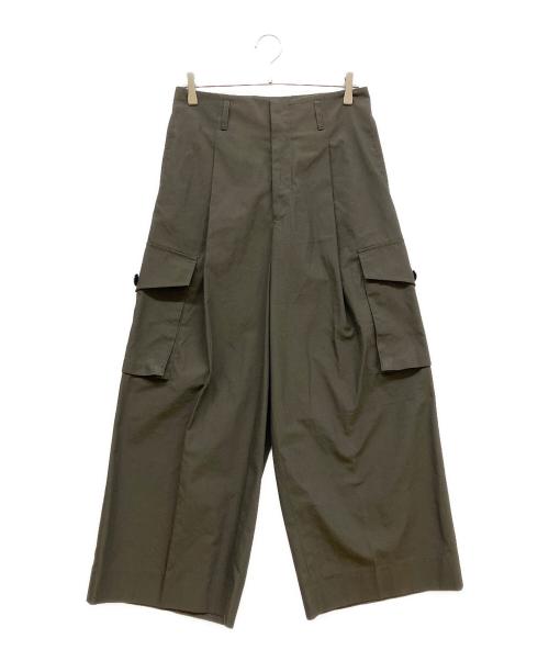 Rich I（リッチアイ）Rich I (リッチアイ) TUCK WIDE CARGO TROUSER オリーブ サイズ:46の古着・服飾アイテム