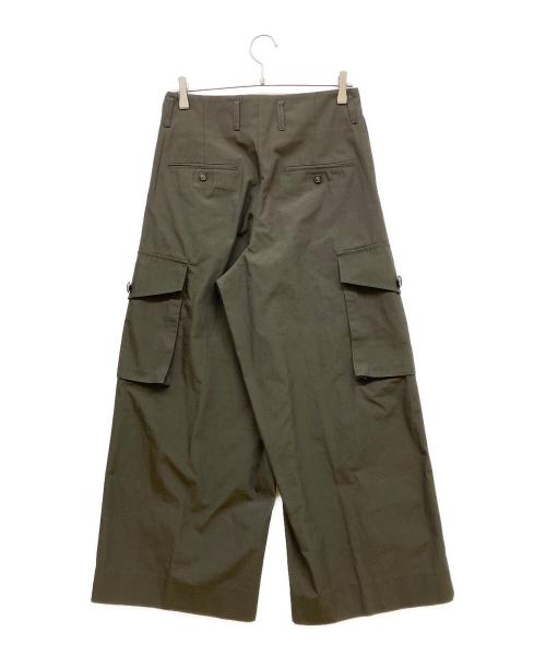 Rich I（リッチアイ）Rich I (リッチアイ) TUCK WIDE CARGO TROUSER オリーブ サイズ:46の古着・服飾アイテム
