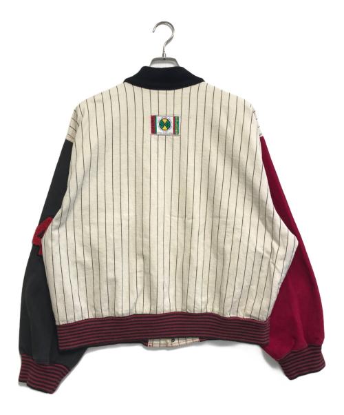 CROSS COLOURS（クロスカラーズ）CROSS COLOURS (クロスカラーズ) スタジャン アイボリー×ブラック サイズ:1の古着・服飾アイテム