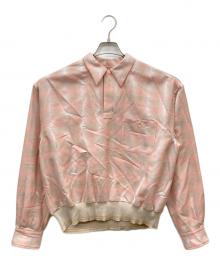 DAIRIKU（ダイリク）の古着「24AW CHECK L-S Rib Shirt」｜ピンク