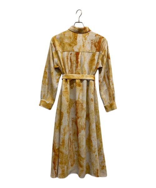 Rumche（ラムシェ）RUMCHE (ラムシェ) Earth Print Shirts Dress イエロー サイズ:Freeの古着・服飾アイテム