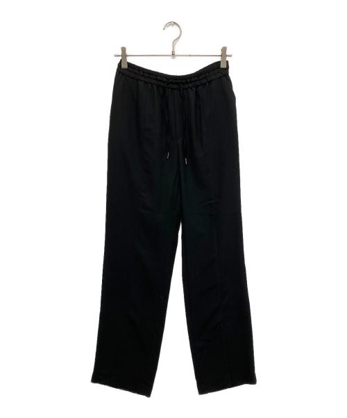 qualite（カリテ）qualite (カリテ) バックサテンジョーゼットベンツパンツ ブラック サイズ:40の古着・服飾アイテム