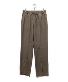 qualite（カリテ）の古着「バックサテンジョーゼットベンツパンツ」｜モカ