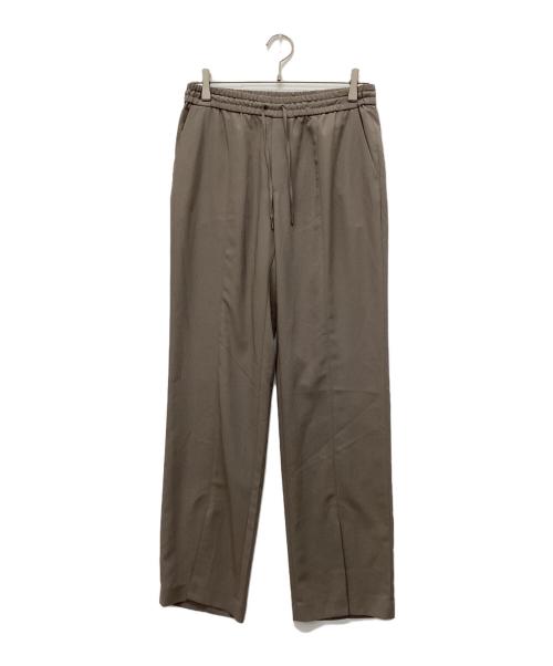 qualite（カリテ）qualite (カリテ) バックサテンジョーゼットベンツパンツ モカ サイズ:40の古着・服飾アイテム