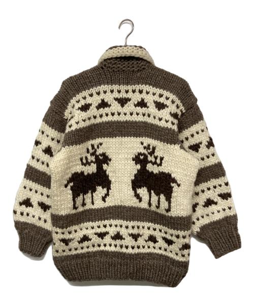 KANATA（カナタ）KANATA (カナタ) カウチンニットカーディガン ブラウン サイズ:記載なしの古着・服飾アイテム