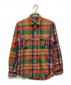 POLO RALPH LAURENポロ・ラルフローレン）の古着「チェックシャツ」｜オレンジ