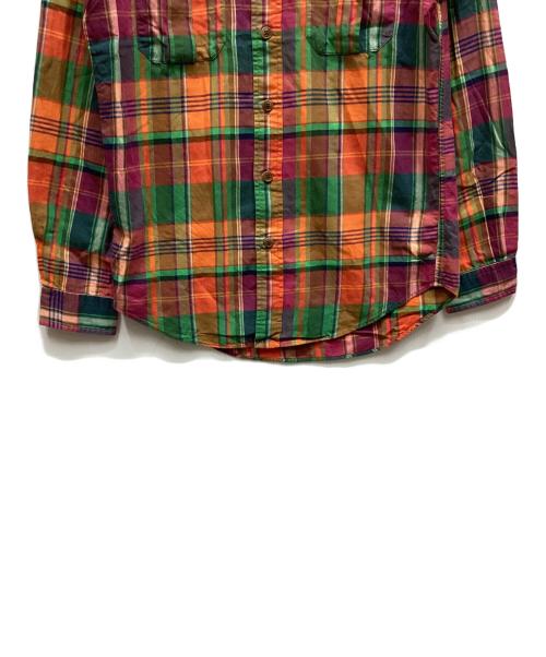 POLO RALPH LAUREN（ポロ・ラルフローレン）POLO RALPH LAUREN (ポロ・ラルフローレン) チェックシャツ オレンジ サイズ:Sの古着・服飾アイテム