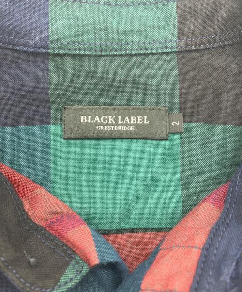 BLACK LABEL CRESTBRIDGE（ブラックレーベル クレストブリッジ）BLACK LABEL CRESTBRIDGE (ブラックレーベル クレストブリッジ) チェックシャツ ネイビー サイズ:2の古着・服飾アイテム