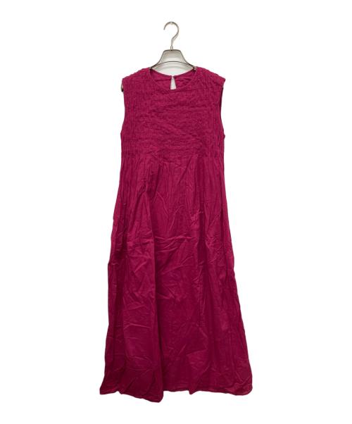 Spick and Span（スピック＆スパン）Spick and Span (スピック＆スパン) スモッキングギャザーワンピース ピンク サイズ:38の古着・服飾アイテム