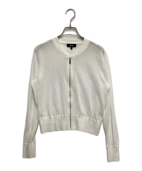 theory（セオリー）theory (セオリー) シアーボンバージャケット ホワイト サイズ:Sの古着・服飾アイテム