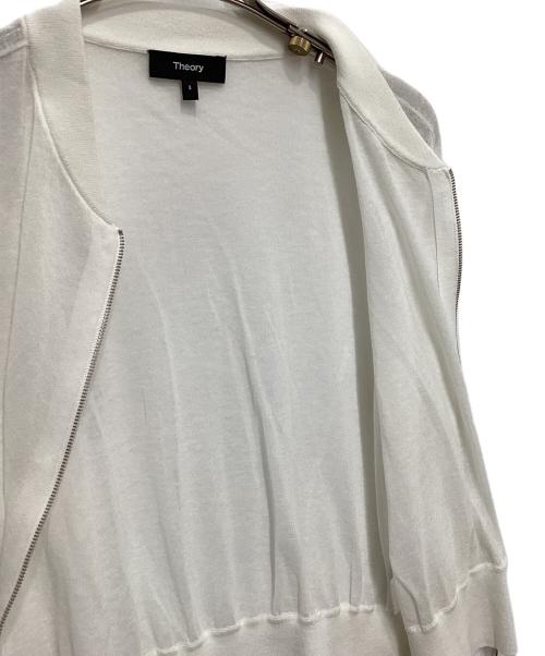 theory（セオリー）theory (セオリー) シアーボンバージャケット ホワイト サイズ:Sの古着・服飾アイテム
