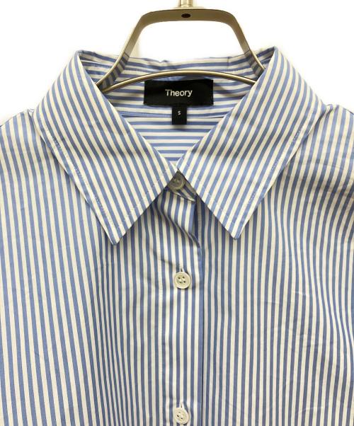 theory（セオリー）theory (セオリー) ストライプシャツ ブルー サイズ:Sの古着・服飾アイテム