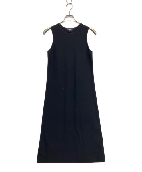theory（セオリー）theory (セオリー) Wooster Crepe Knit SLVLESS Shift DR ブラック サイズ:Sの古着・服飾アイテム