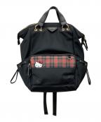 Samantha Thavasa×HELLO KITTYサマンサタバサ×ハローキティ）の古着「ナイロンリュック」｜ブラック