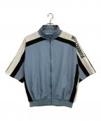 WILLY CHAVARRIAウィリーチャバリア）の古着「CLOTH WOVEN JACKET」｜ブルー×ホワイト×ブラック