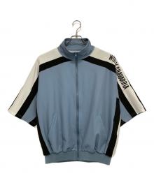 WILLY CHAVARRIA（ウィリーチャバリア）の古着「CLOTH WOVEN JACKET」｜ブルー×ホワイト×ブラック