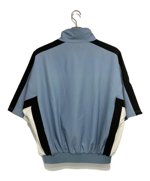 WILLY CHAVARRIA（ウィリーチャバリア）WILLY CHAVARRIA (ウィリーチャバリア) CLOTH WOVEN JACKET ブルー×ホワイト×ブラック サイズ:Mの古着・服飾アイテム