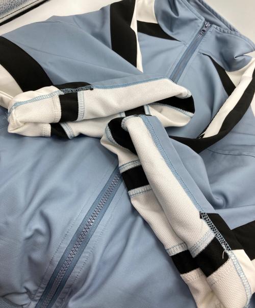 WILLY CHAVARRIA（ウィリーチャバリア）WILLY CHAVARRIA (ウィリーチャバリア) CLOTH WOVEN JACKET ブルー×ホワイト×ブラック サイズ:Mの古着・服飾アイテム