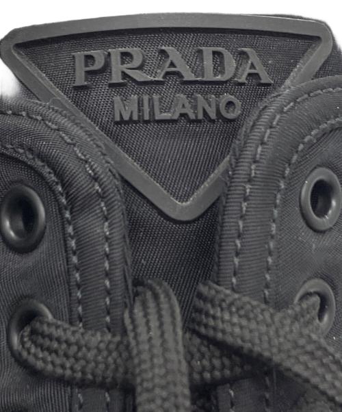 PRADA（プラダ）PRADA (プラダ) ナイロンダービーシューズ ブラック サイズ:6.5の古着・服飾アイテム