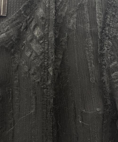 CHANEL（シャネル）CHANEL (シャネル) シルク混ノーカラージャケット ブラック サイズ:40の古着・服飾アイテム