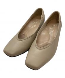 kay me（ケイミー）の古着「ほわほわフラッツ パンプス」｜ベージュ