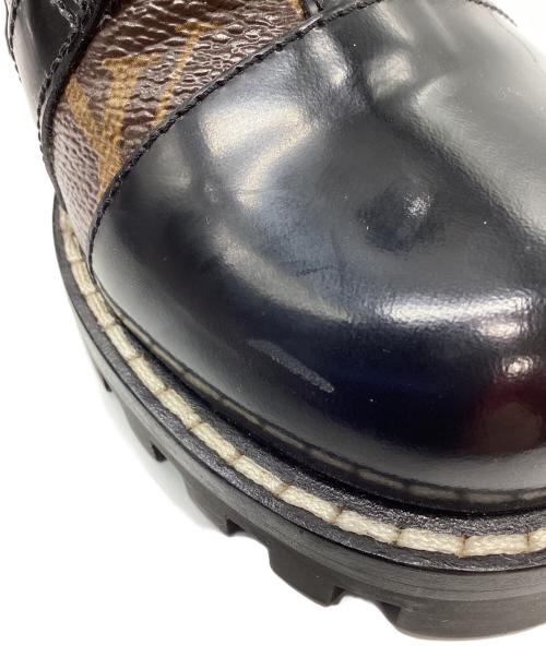 LOUIS VUITTON（ルイ ヴィトン）LOUIS VUITTON (ルイ ヴィトン) モノグラムスタートレイルラインアンクルブーツ ブラウン×ブラック サイズ:36の古着・服飾アイテム