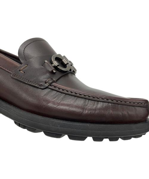 Salvatore Ferragamo（サルヴァトーレ フェラガモ）Salvatore Ferragamo (サルヴァトーレ フェラガモ) DAVID ガンチーニビットローファー ブラウン サイズ:5の古着・服飾アイテム