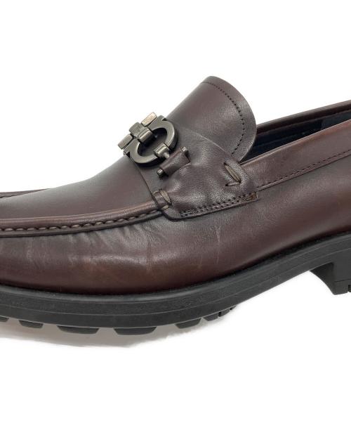 Salvatore Ferragamo（サルヴァトーレ フェラガモ）Salvatore Ferragamo (サルヴァトーレ フェラガモ) DAVID ガンチーニビットローファー ブラウン サイズ:5の古着・服飾アイテム