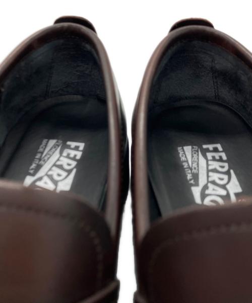 Salvatore Ferragamo（サルヴァトーレ フェラガモ）Salvatore Ferragamo (サルヴァトーレ フェラガモ) DAVID ガンチーニビットローファー ブラウン サイズ:5の古着・服飾アイテム