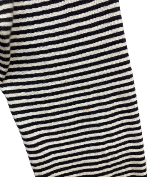 Cruciani（クルチアーニ）Cruciani (クルチアーニ) カシミヤシルク混ボーダーカーディガン ブラック サイズ:52の古着・服飾アイテム