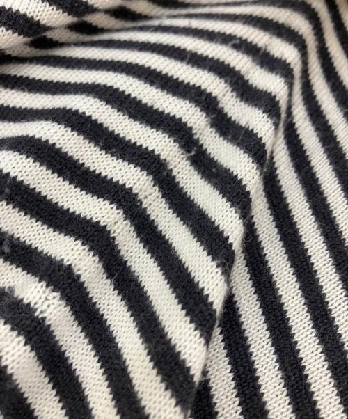 Cruciani（クルチアーニ）Cruciani (クルチアーニ) カシミヤシルク混ボーダーカーディガン ブラック サイズ:52の古着・服飾アイテム