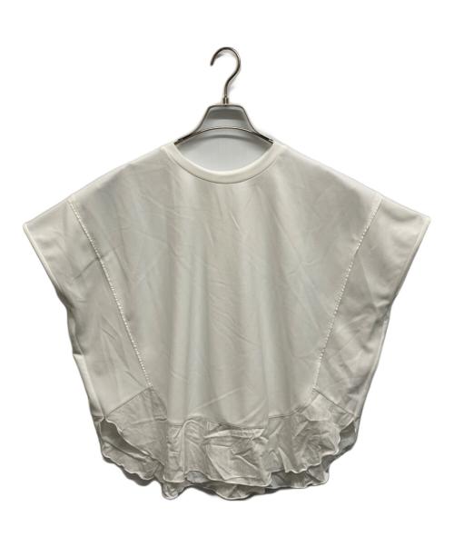 BEARDSLEY（ビアズリー）BEARDSLEY (ビアズリー) ラウンドヘムＴ ホワイト サイズ:Freeの古着・服飾アイテム