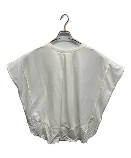 BEARDSLEY（ビアズリー）BEARDSLEY (ビアズリー) ラウンドヘムＴ ホワイト サイズ:Freeの古着・服飾アイテム