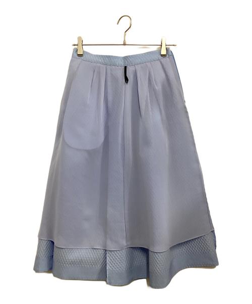 LANVIN COLLECTION（ランバンコレクション）LANVIN COLLECTION (ランバンコレクション) ジャガードスカート スカイブルー サイズ:38の古着・服飾アイテム