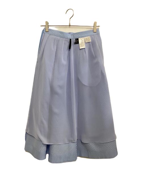 LANVIN COLLECTION（ランバンコレクション）LANVIN COLLECTION (ランバンコレクション) ジャガードスカート スカイブルー サイズ:38の古着・服飾アイテム