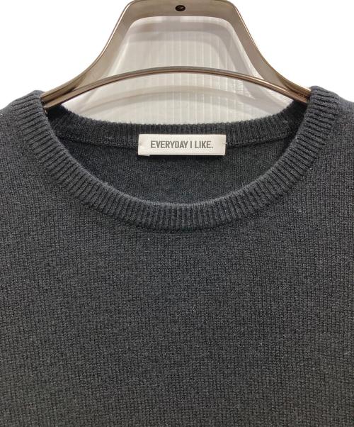 EVERYDAY I LIKE.（エヴリデイ アイ ライク）EVERYDAY I LIKE. (エヴリデイ アイ ライク) cariaggi sheerニット ブラック サイズ:Freeの古着・服飾アイテム