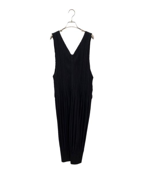 PLEATS PLEASE（プリーツプリーズ）PLEATS PLEASE (プリーツプリーズ) FLUFFY BASICS JUMPSUIT ブラック サイズ:2の古着・服飾アイテム