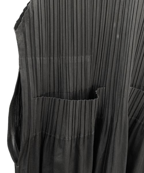 PLEATS PLEASE（プリーツプリーズ）PLEATS PLEASE (プリーツプリーズ) FLUFFY BASICS JUMPSUIT ブラック サイズ:2の古着・服飾アイテム