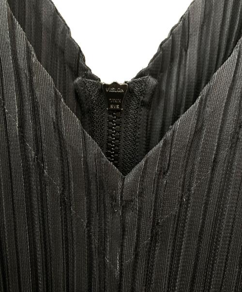 PLEATS PLEASE（プリーツプリーズ）PLEATS PLEASE (プリーツプリーズ) FLUFFY BASICS JUMPSUIT ブラック サイズ:2の古着・服飾アイテム