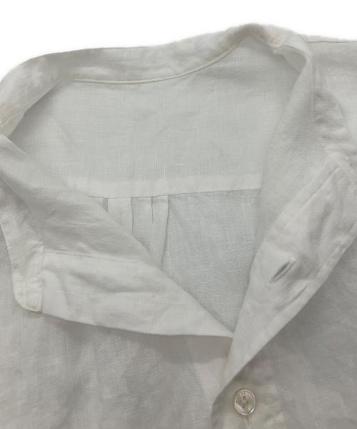 ticca（ティッカ）TICCA (ティッカ) 2WAYリネンフレンチシャツ ホワイト サイズ:Freeの古着・服飾アイテム