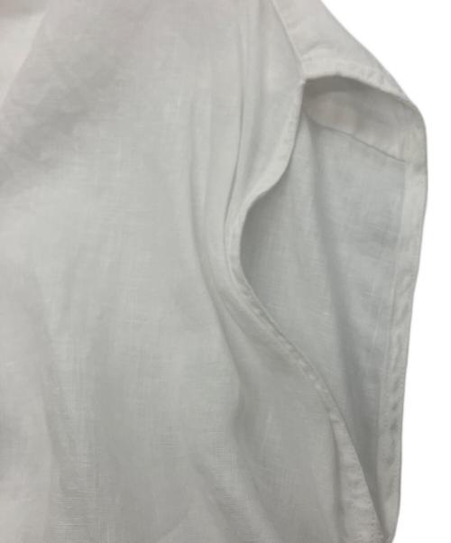 ticca（ティッカ）TICCA (ティッカ) 2WAYリネンフレンチシャツ ホワイト サイズ:Freeの古着・服飾アイテム