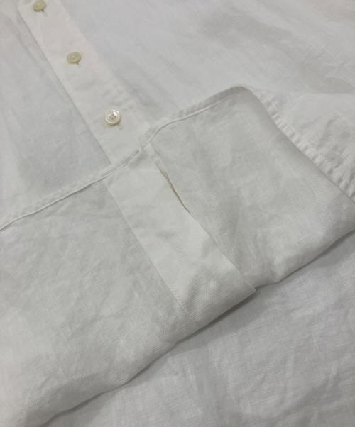 ticca（ティッカ）TICCA (ティッカ) 2WAYリネンフレンチシャツ ホワイト サイズ:Freeの古着・服飾アイテム
