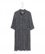 23区ニジュウサンク）の古着「ブルームフラワープリントワンピース」｜ネイビー