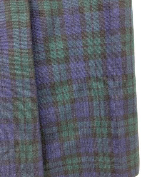 tricot COMME des GARCONS（トリココムデギャルソン）tricot COMME des GARCONS (トリココムデギャルソン) チェックロングスカート ネイビー×グリーン サイズ:SIZE Mの古着・服飾アイテム