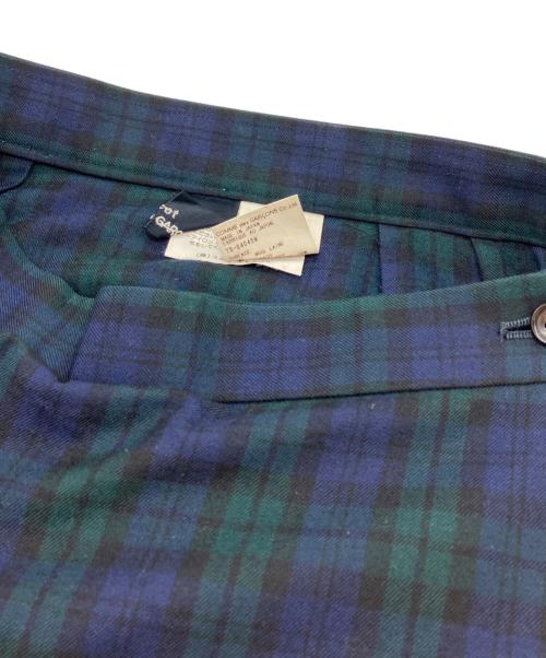 tricot COMME des GARCONS（トリココムデギャルソン）tricot COMME des GARCONS (トリココムデギャルソン) チェックロングスカート ネイビー×グリーン サイズ:SIZE Mの古着・服飾アイテム