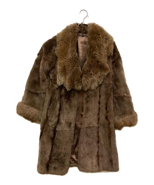 contents the superior（コンテンツ ザ スペリオール）contents the superior (コンテンツ ザ スペリオール) ファーコート ブラウン サイズ:SIZE 38の古着・服飾アイテム