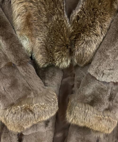 contents the superior（コンテンツ ザ スペリオール）contents the superior (コンテンツ ザ スペリオール) ファーコート ブラウン サイズ:SIZE 38の古着・服飾アイテム