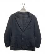 LANVIN COLLECTIONランバンコレクション）の古着「リネン混2Bテーラードジャケット」｜ブラック