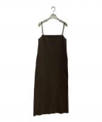 TODAYFULトゥデイフル）の古着「Smooth Camisole Dress　12420304」｜ブラウン