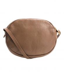 IL BISONTE（イル ビゾンテ）の古着「レザーショルダーバッグ」｜ブラウン